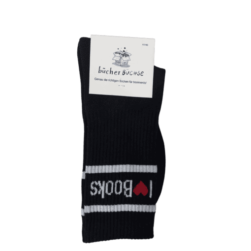 Socken I love books schwarz 41-47